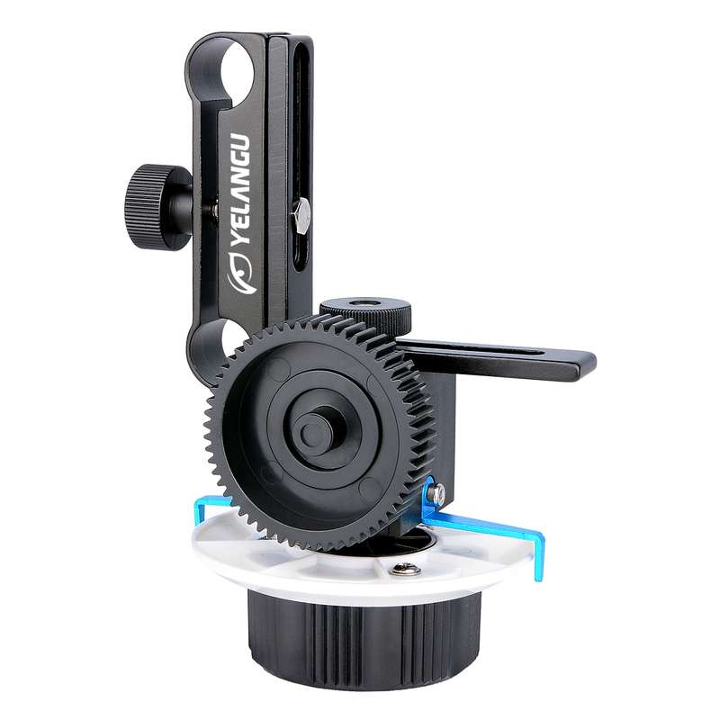 YELANGU F0 Camera Follow Focus with Gear Ring Belt for Canon / Nikon / Video Cameras / DSLR Cameras