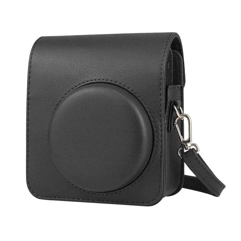 Full Body Camera Retro PU Leather Case Bag with Strap for FUJIFILM instax mini 40 (Brown)