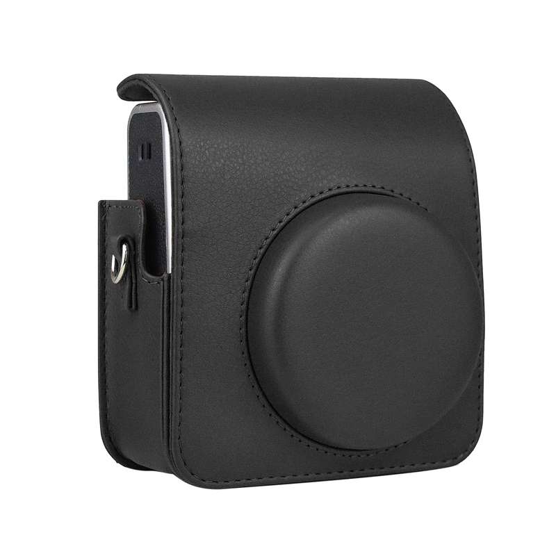 Full Body Camera Retro PU Leather Case Bag with Strap for FUJIFILM instax mini 40 (Brown)