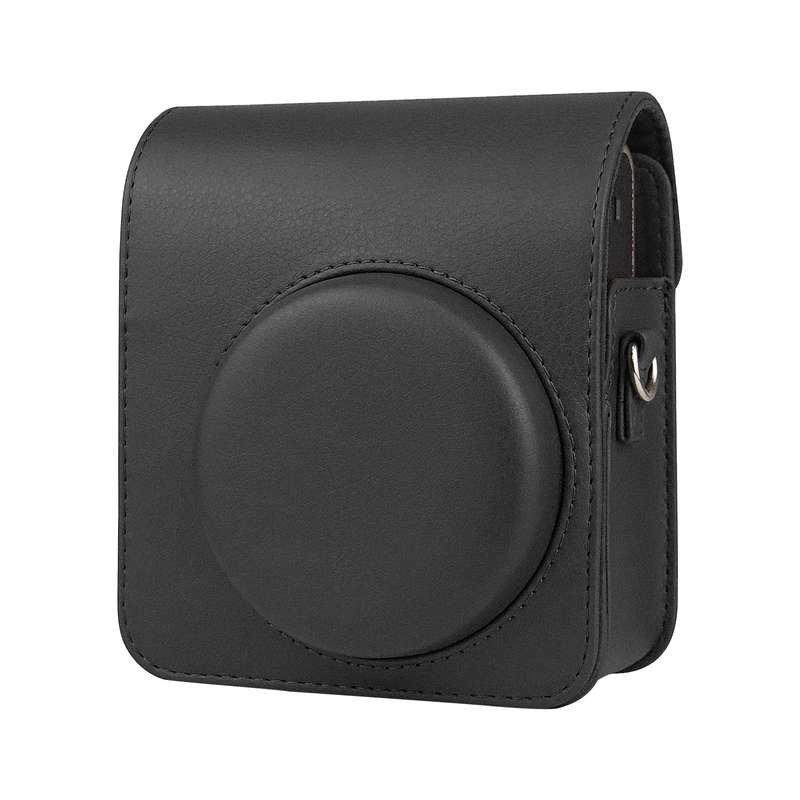 Full Body Camera Retro PU Leather Case Bag with Strap for FUJIFILM instax mini 40 (Brown)