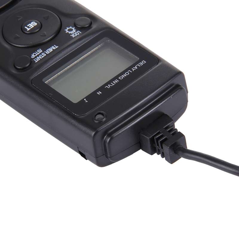 RST-7002 LCD Screen Time Lapse Intervalometer Shutter Release Digital Timer Remote Controller with C