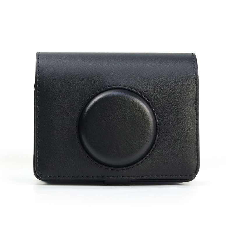 Retro Full Body Camera PU Leather Case Bag with Strap for FUJIFILM instax mini Evo(Brown)