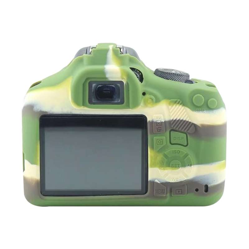 Soft Silicone Protective Case for Canon EOS 2000D (Camouflage)
