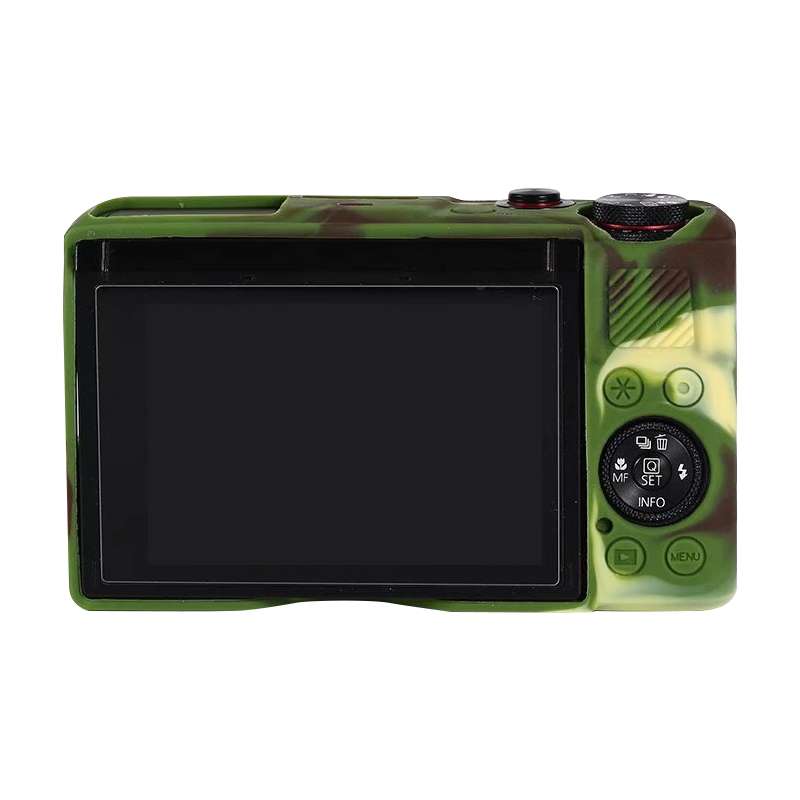 For Canon PowerShot G7 X Mark III / G7X III / G7X3 Soft Silicone Protective Case(Camouflage)