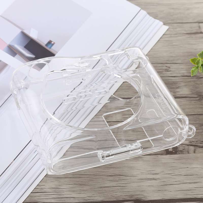 Protective Crystal Shell Case with Strap for FUJIFILM instax mini 90 (Transparent)