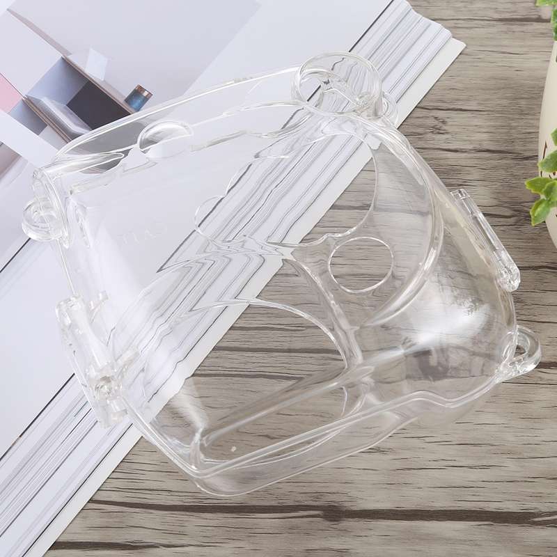 Protective Crystal Shell Case with Strap for FUJIFILM instax mini 90 (Transparent)