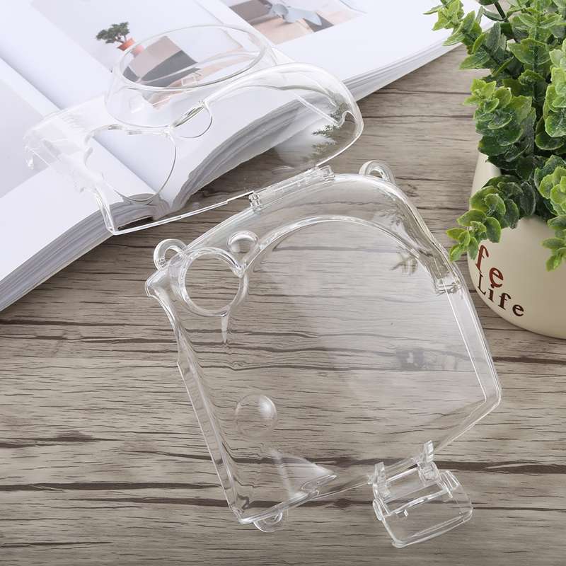 Protective Crystal Shell Case with Strap for FUJIFILM instax mini 7S (Transparent)