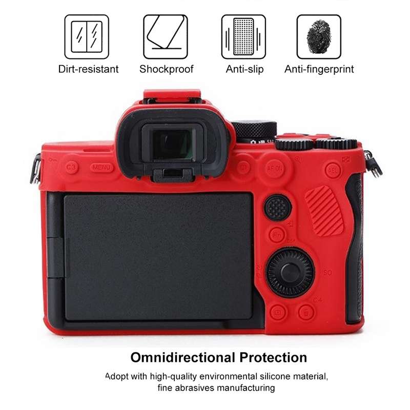 Soft Silicone Protective Case for Sony A7 IV (Blue)