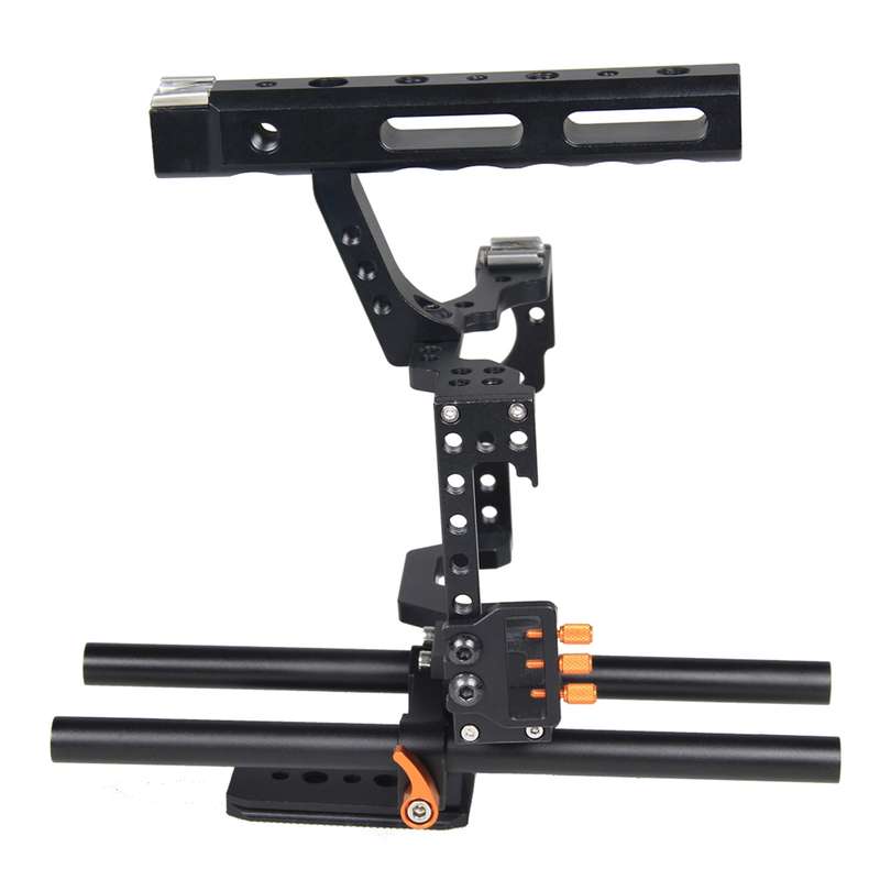 YELANGU YLG0904A-C Handle Video Camera Cage Stabilizer for Panasonic Lumix DMC-GH4 / Sony A7 & A7S &