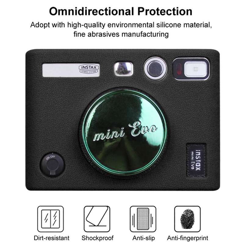 Soft Silicone Protective Case for FUJIFILM instax mini Evo (Orange)