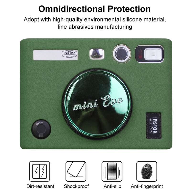 Soft Silicone Protective Case for FUJIFILM instax mini Evo (Orange)