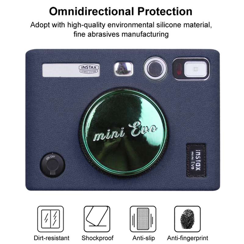 Soft Silicone Protective Case for FUJIFILM instax mini Evo (Orange)