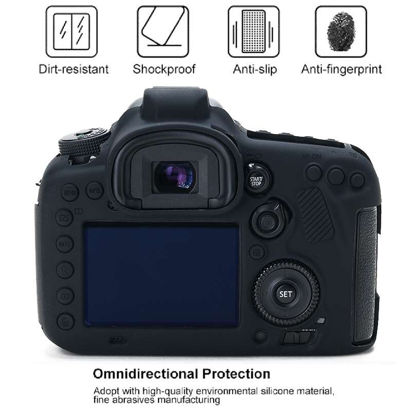 For Canon EOS 7D Mark II Soft Silicone Protective Case (Camouflage)