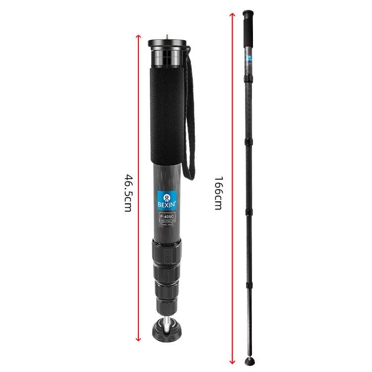BEXIN P405C Camera Carbon Fiber Monopod Travel Live Selfie Bracket Holder