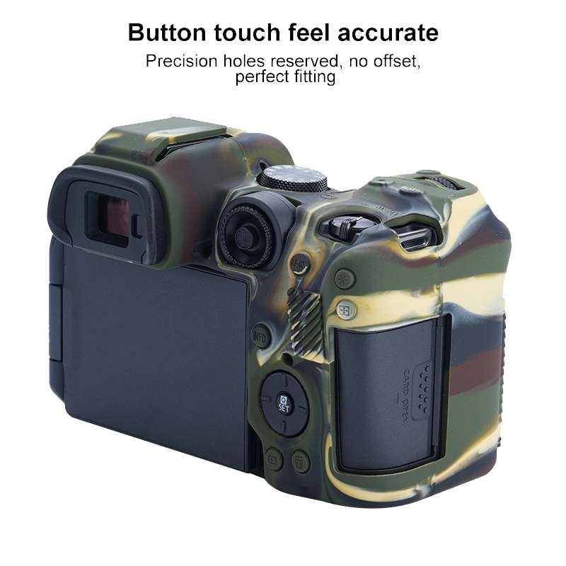 For Canon EOS R7 Soft Silicone Protective Case (Black)