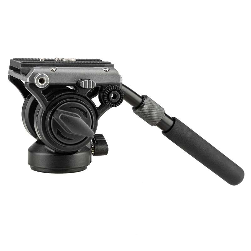 Fotopro MH-6S Aluminum Alloy Heavy Duty Video Camera Tripod Action Fluid Drag Head with Sliding Plat