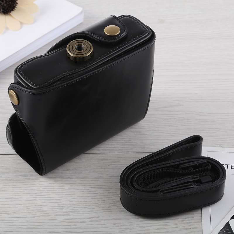 Full Body Camera PU Leather Case Bag with Strap for Canon G16 (Coffee)