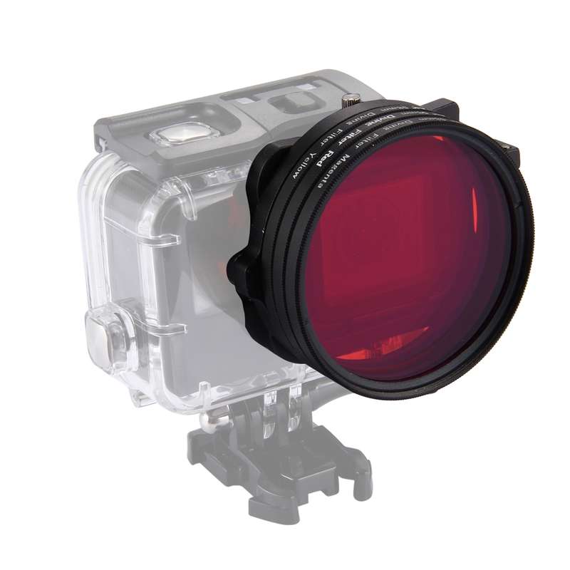 58mm Yellow + Red + Purple Diving Lens Filter for GoPro HERO7 Black/6 /5