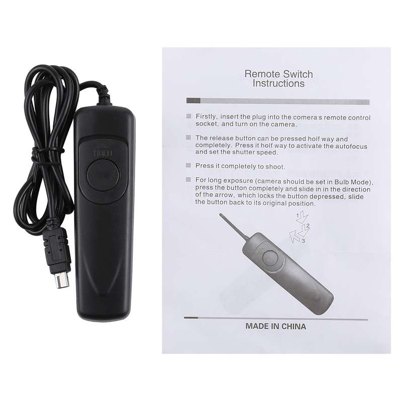 Cuely MC-30 Remote Switch Shutter Release Cord for Nikon D810 / D820 / D5 / D4