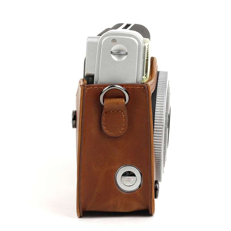 PU Leather Camera Protective bag for FUJIFILM Instax Mini 90 Camera, with Adjustable Shoulder Strap(