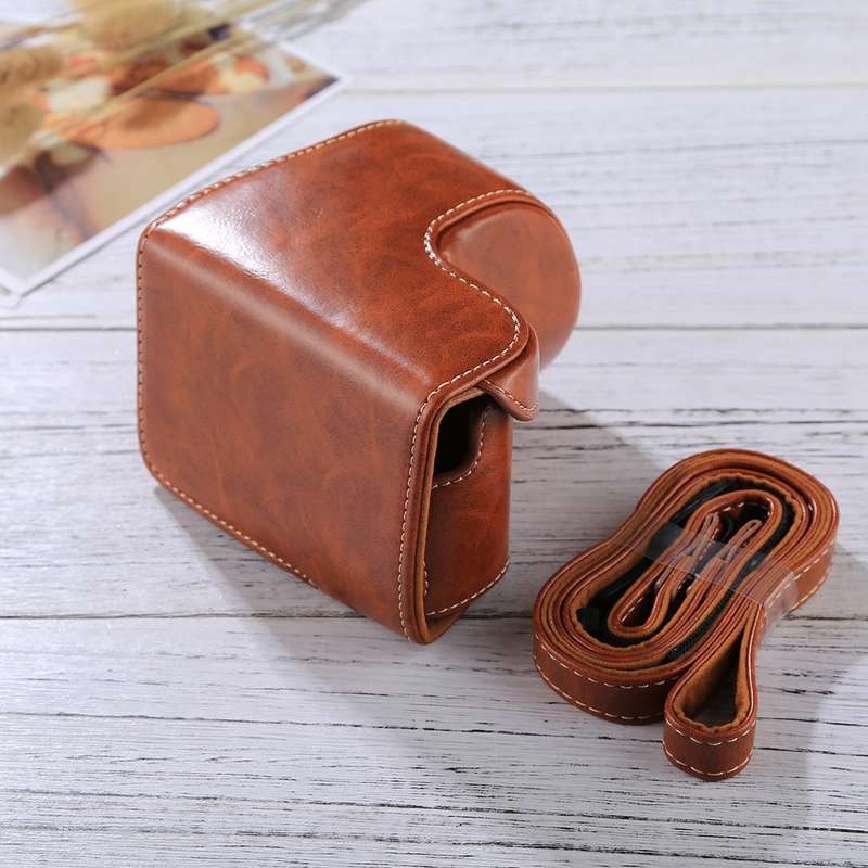 Full Body Camera PU Leather Case Bag with Strap for Sony A5100 / A5000 / NEX-3N (16-50mm / 40.5mm Le