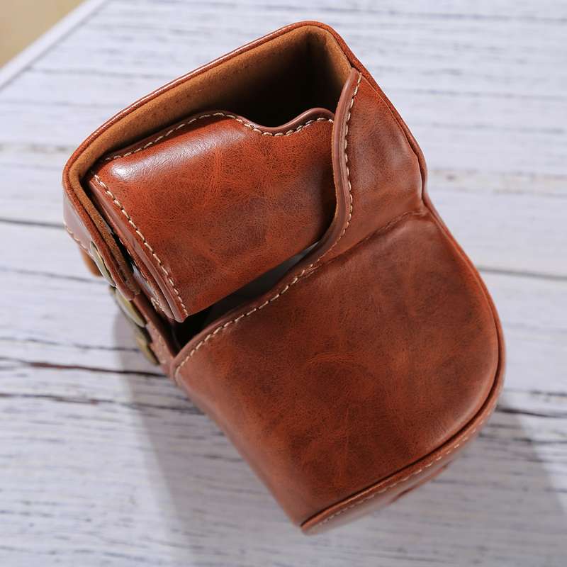 Full Body Camera PU Leather Case Bag with Strap for Sony A5100 / A5000 / NEX-3N (16-50mm / 40.5mm Le
