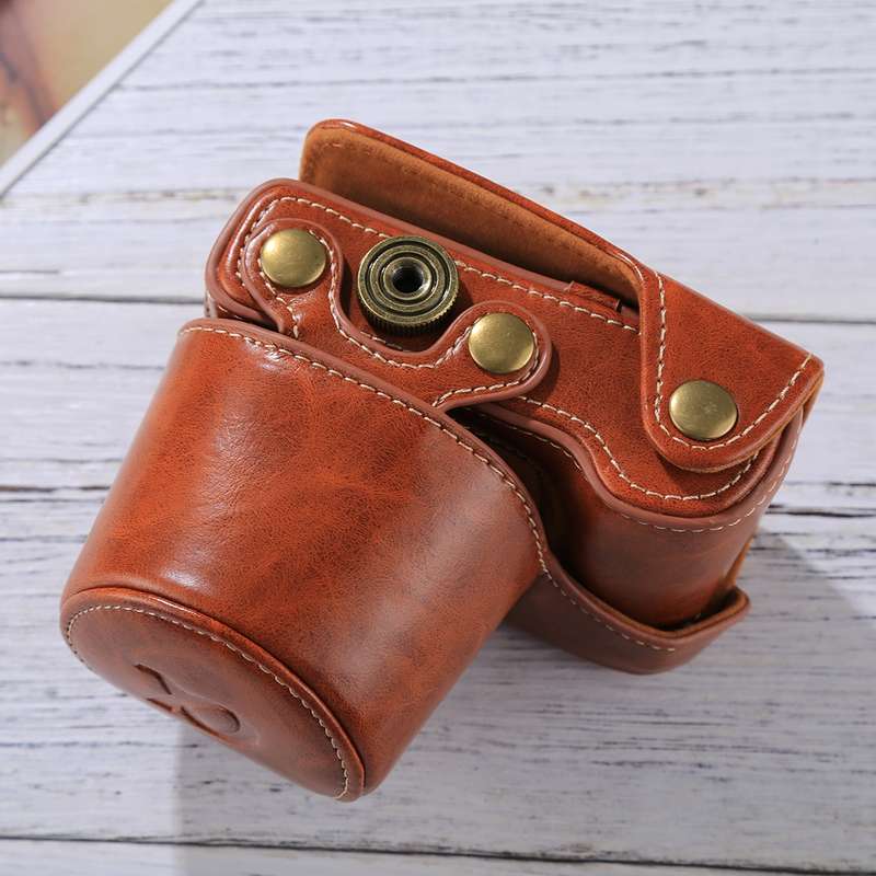Full Body Camera PU Leather Case Bag with Strap for Sony A5100 / A5000 / NEX-3N (16-50mm / 40.5mm Le