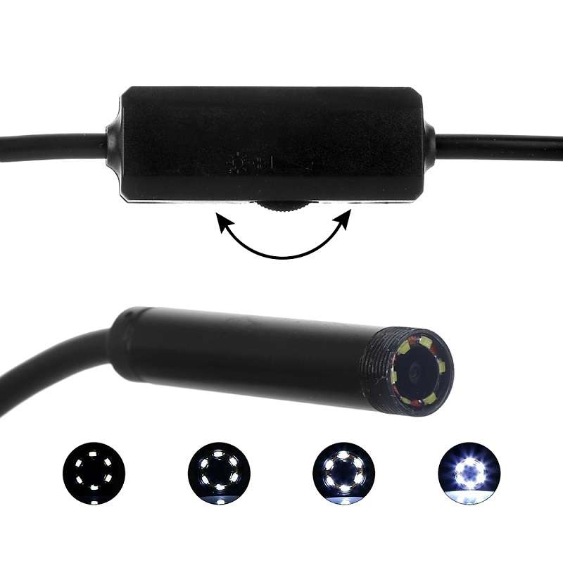 F99 HD Mobile Phone Endoscope, 8mm Waterproof Pipe Endoscope, Wifi Version, Hardwire, Length: 2m (Bl