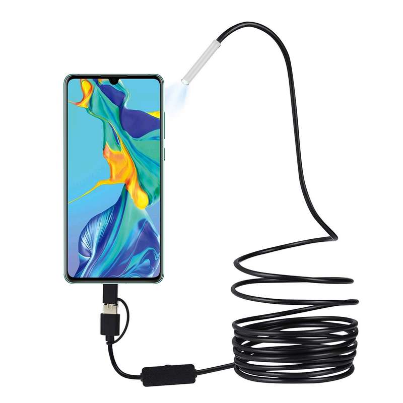 inskam107 3.9mm 3 In 1 HD Waterproof Industry Digital Endoscope Inspection Camera, Length: 1m Flexib