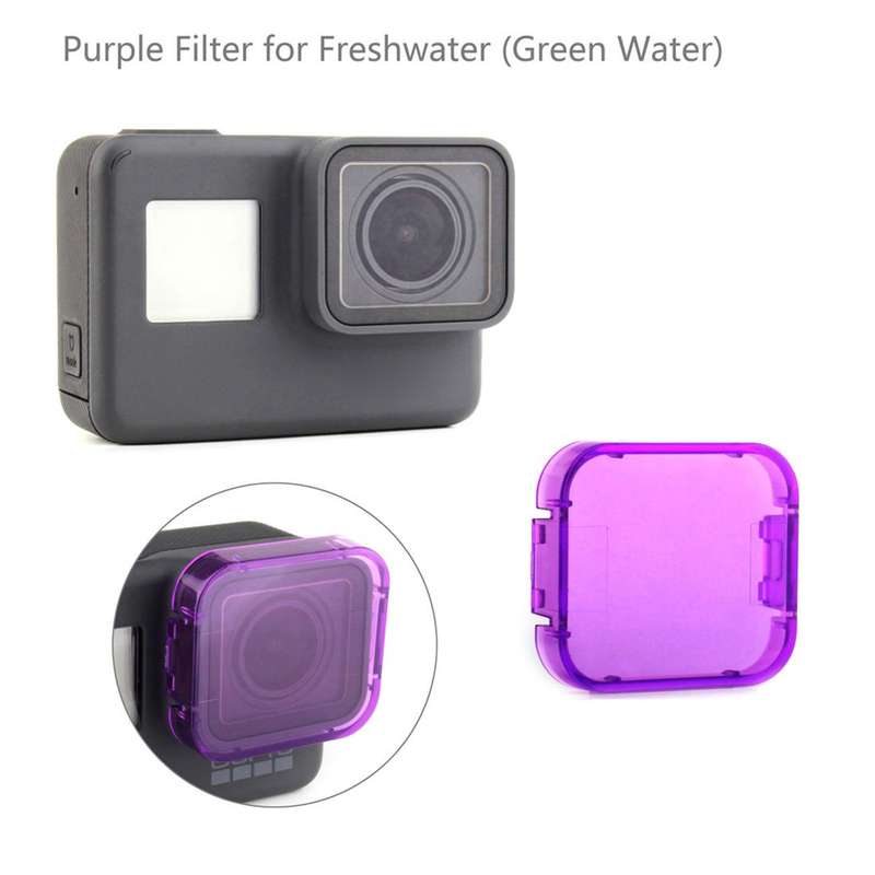 6 in 1 for GoPro HERO5 Sport Action Camera Professional Colorized Lens Filter(Red + Yellow + Purple