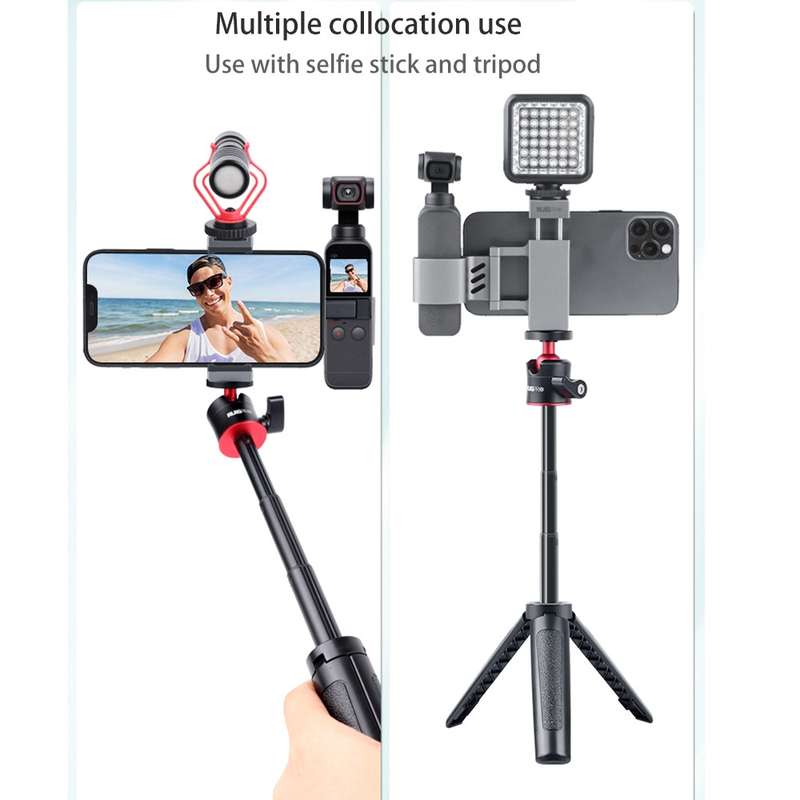 RUIGPRO Smartphone Fixing Clamp 1/4 inch Holder Mount Bracket for DJI OSMO Pocket / Pocket 2