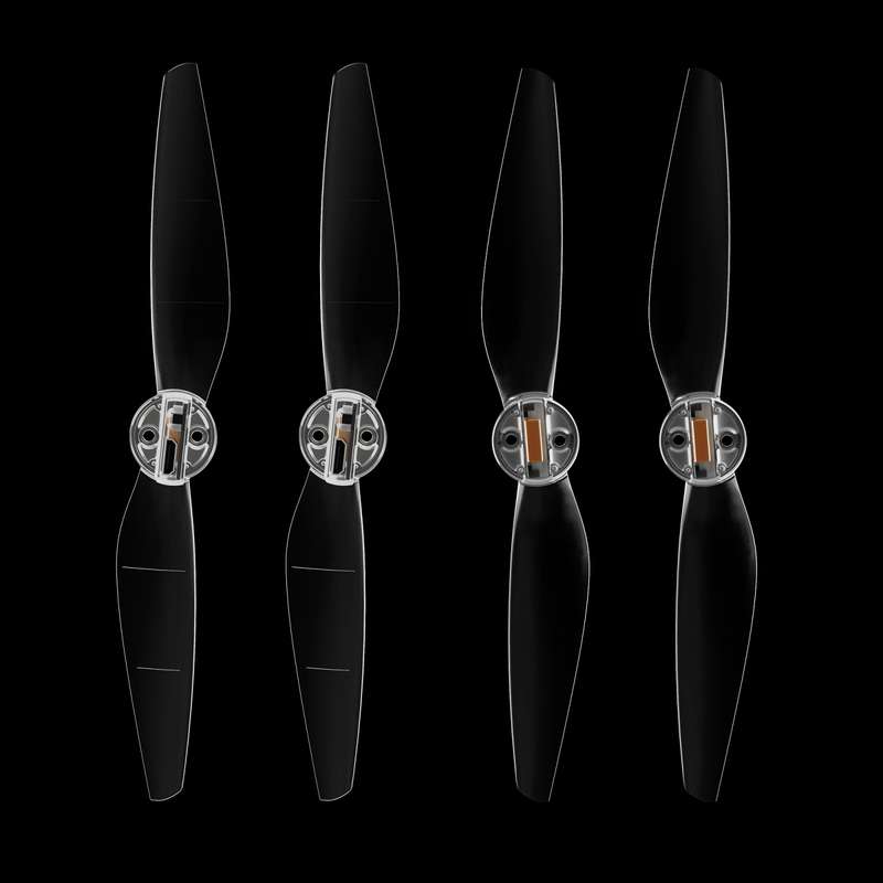 For DJI Mavic Mini 3 Pro STARTRC 2 Pairs Color LED Flash Lamp Low Noise Propellers (Transparent)