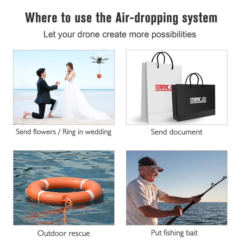 For DJI Mini 2 SE Grey Shockproof Carrying Hard Case Shoulder Bag, Size: 29 x 19.5 x 12.5cm (Black)