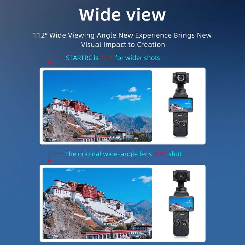 For DJI OSMO Pocket 3 STARTRC Drone Wide-Angle Lens Filter (Black)