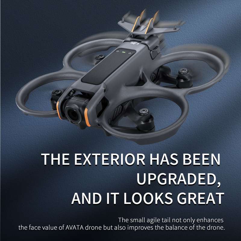 For DJI Avata 2 STARTRC Battery Quick-release Flying Tail Cover (Black)