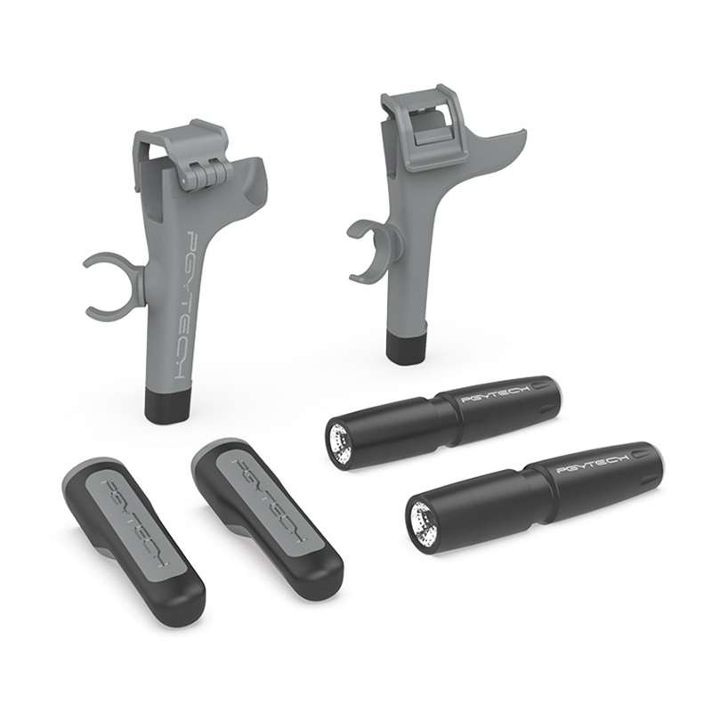 PGYTECH P-16A-038 Portable Heightened Landing Gear Extensions Rack LED Headlamp Set for DJI Mavic Ai