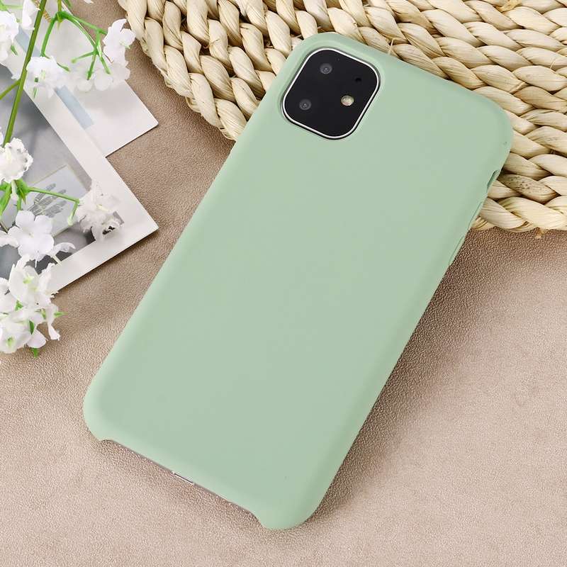 For vivo X50 Pro Solid Color Imitation Liquid Silicone Straight Edge Dropproof Full Coverage Protect