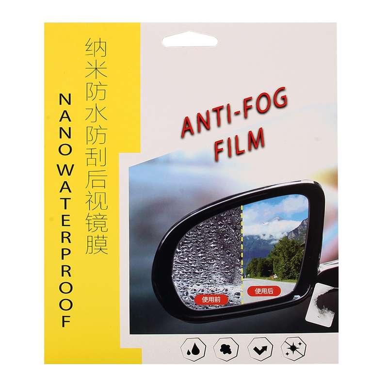 For Honda Jade 2017-2018 Car PET Rearview Mirror Protective Window Clear Anti-fog Waterproof Rain Sh