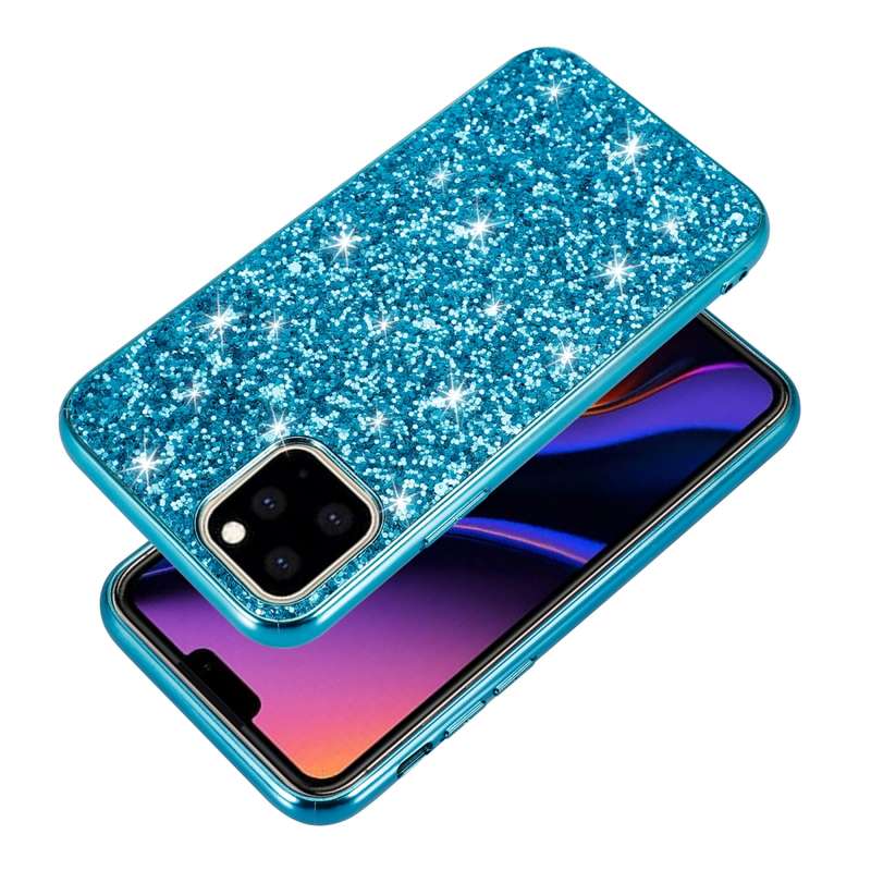 Glitter Powder Shockproof TPU Protective Case for iPhone 11(Blue)
