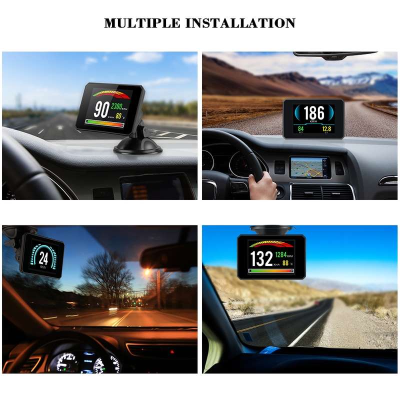 P16 Car HUD Head-up Display OBD2 Fault Code Elimination