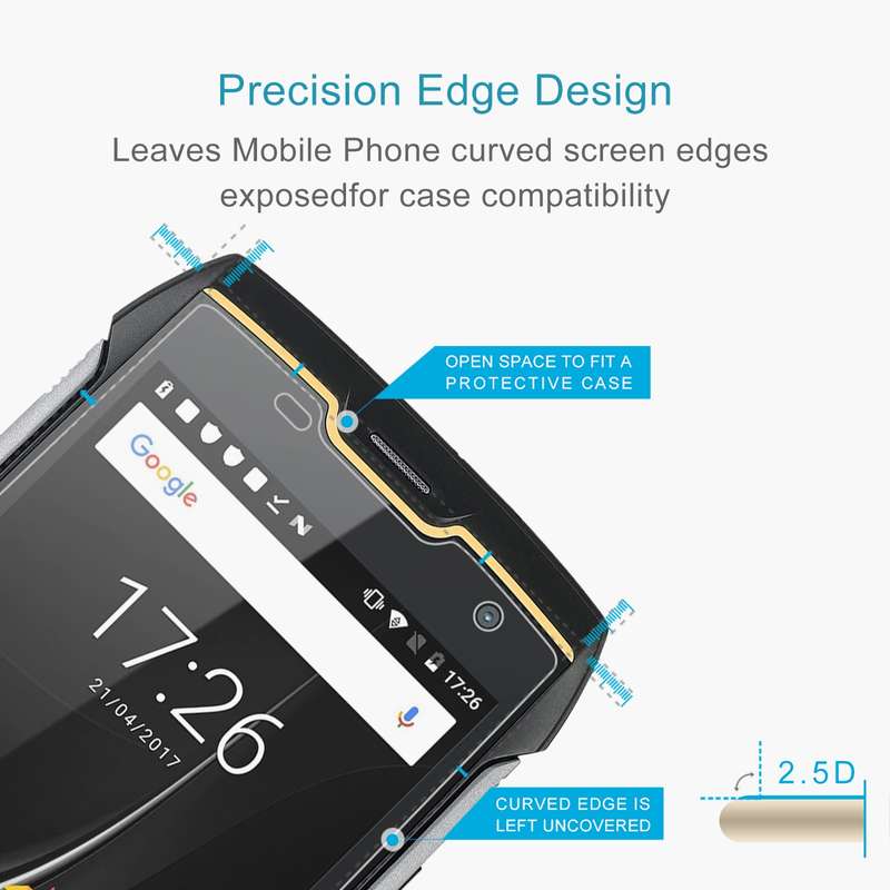 For Cubot KingKong CS 50 PCS 0.26mm 9H 2.5D Tempered Glass Film