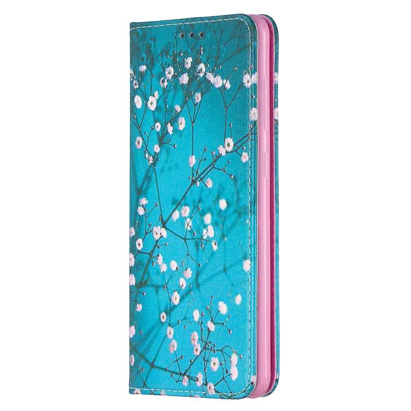 For Samsung Galaxy A31 Colored Drawing Pattern Invisible Magnetic Horizontal Flip PU Leather Case wi
