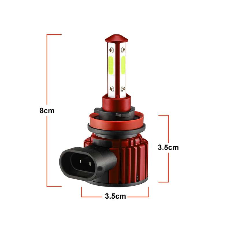 F8 H8 / H9 / H11 2 PCS DC9-36V 22W 2500LM IP68 Car LED Headlight Lamps(6000K White Light)