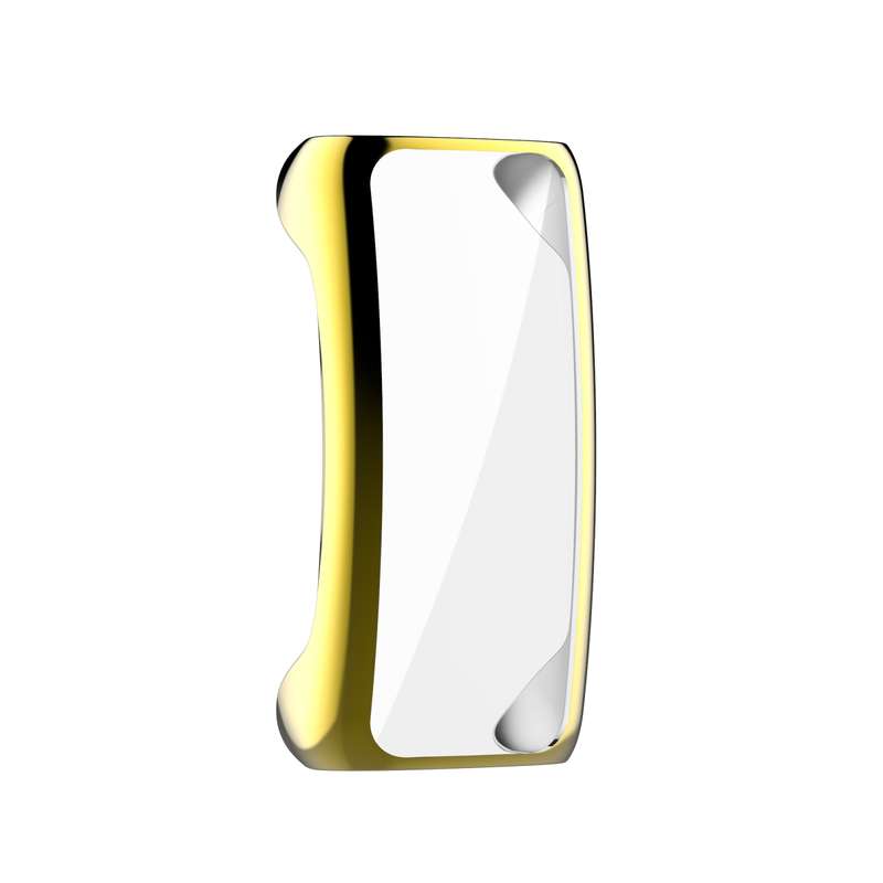 For Fitbit Inspire 2 Full Coverage PC Protective Case Cover(Gold)