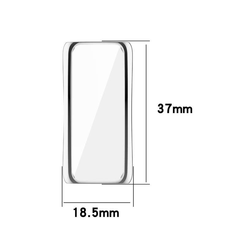 For Fitbit Inspire 2 TPE Watch Band, Size:S(Silver)