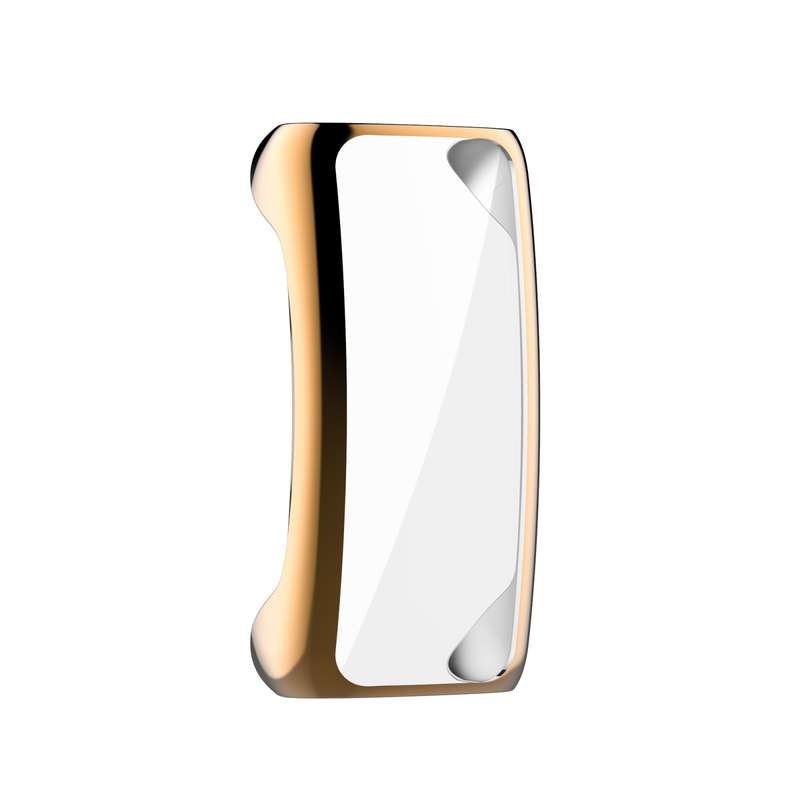 For Fitbit Inspire 2 Full Coverage PC Protective Case Cover(Gold)