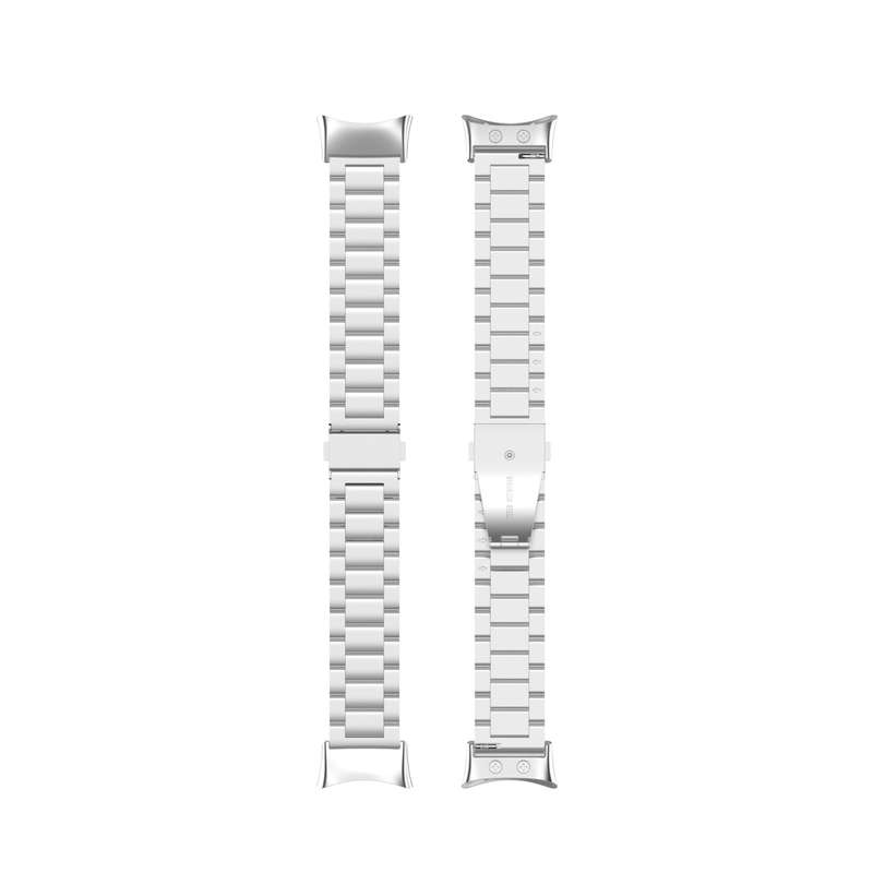 For Garmin Forerunner 45 / 45S / Swim 2 Universal Three Beads Stainless Steel Watch Band(Champagne G
