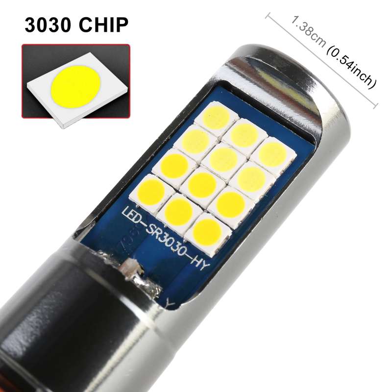 9005 2 PCS DC12-24V / 10.5W Car Double Colors Fog Lights with 24LEDs SMD-3030 & Constant Current, Bo