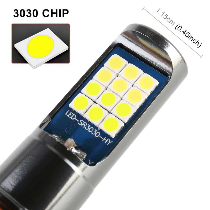H3 2 PCS DC12-24V / 10.5W Car Double Colors Fog Lights with 24LEDs SMD-3030 & Constant Current, Box