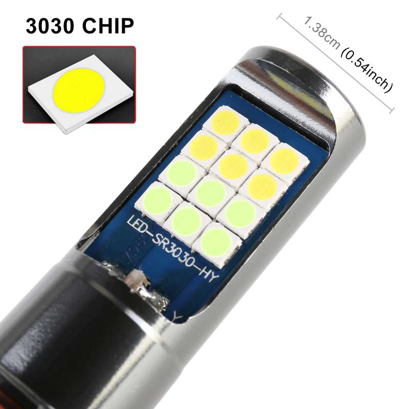 H11 2 PCS DC12-24V / 10.5W Car Double Colors Fog Lights with 24LEDs SMD-3030 & Constant Current, Box